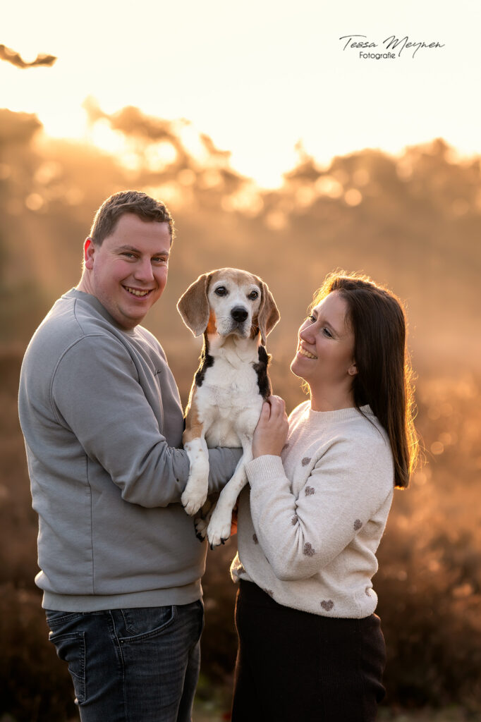 Knuffelfoto met hond Nala