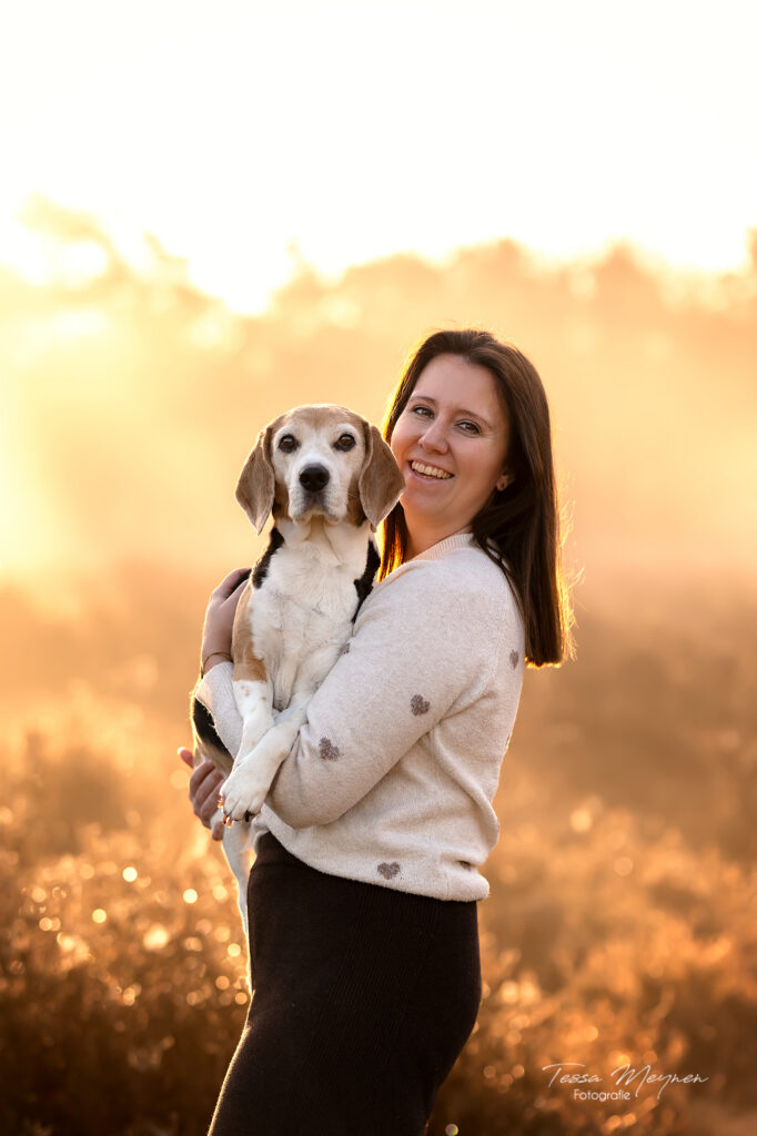 samen op de foto met Nala